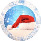 Kit 4 Capas Para Sousplat Gorro De Papai Noel 35cmx35cm