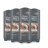 Sabonete Corporal E Facial Dove Men + Care Para Pele Hidratada 4x400ml
