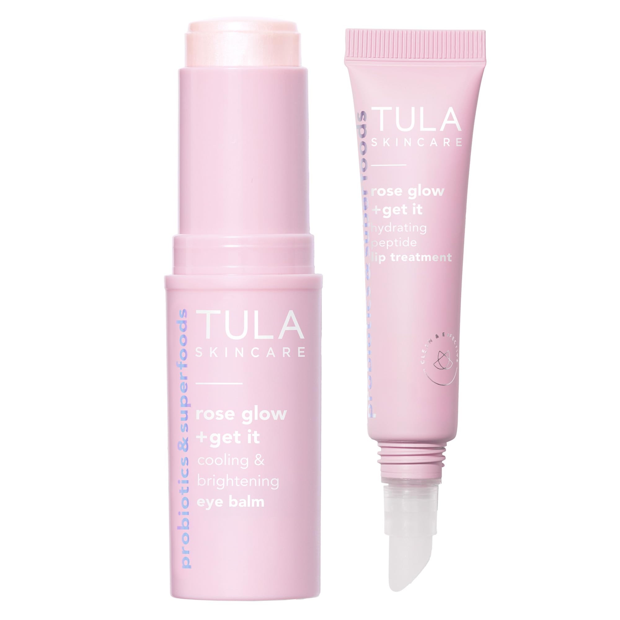 Skincare Tula Embrulhado Em Bálsamo Para Os Olhos Radiance Rose Glow 10 Ml De Protetor Labial 10 Ml