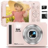 Câmera Digital Ruwaqart 5k 72mp Uhd Para Fotografia Infantil