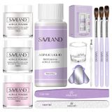Kit De Unhas De Acrílico Saviland Essentials Para Iniciantes Com Ferramentas