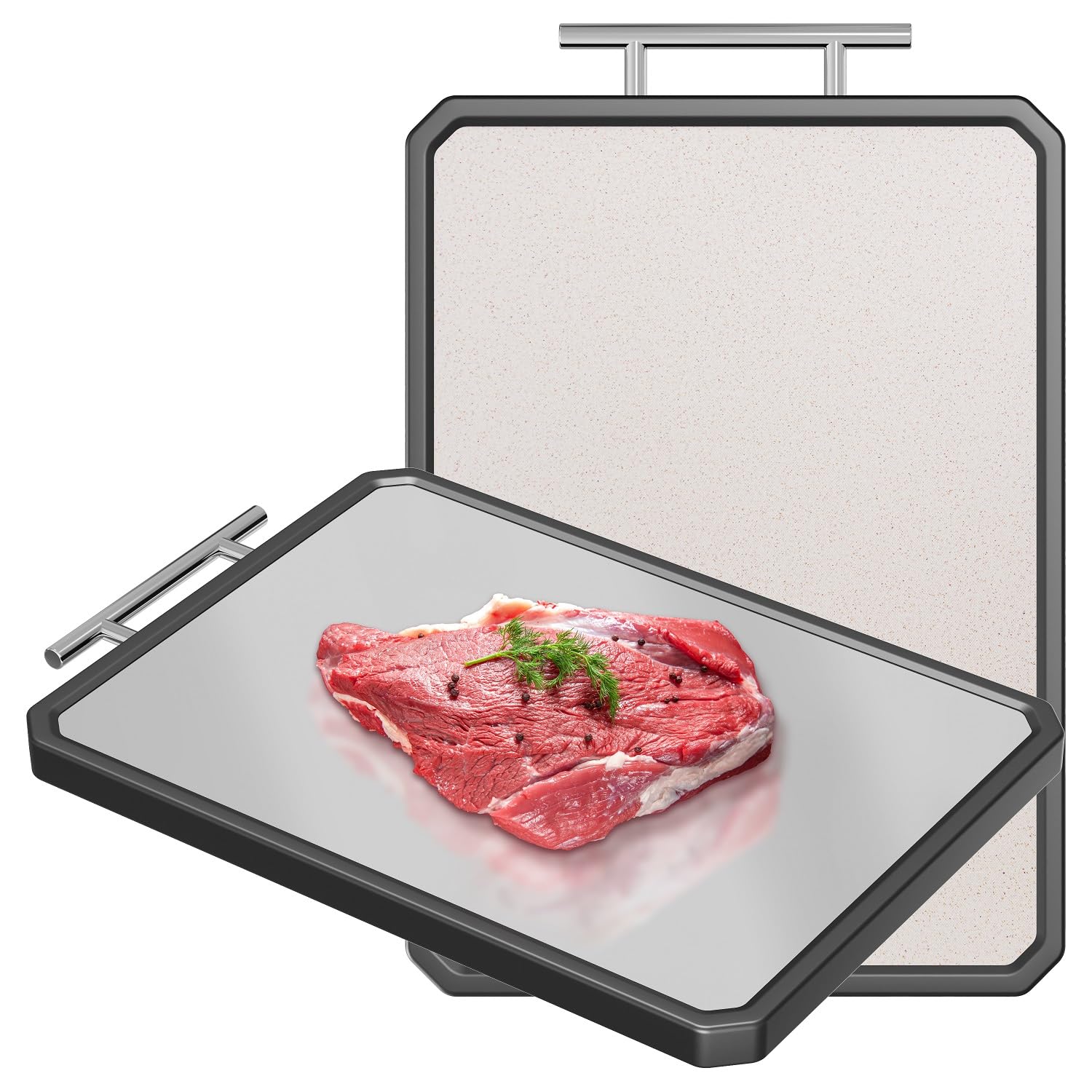 Tábua De Cortar New England Stories Titanium 40x28cm