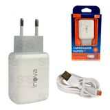 Carregador Rápido 20w Cabo Lightning Car-5236a Inova