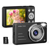 Câmera Digital Forc Fhd 1080p 48mp Com Cartão De 64gb Com Zoom 16x
