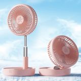 Ventilador A Pilhas Primevolve Portátil Recarregável Rosa