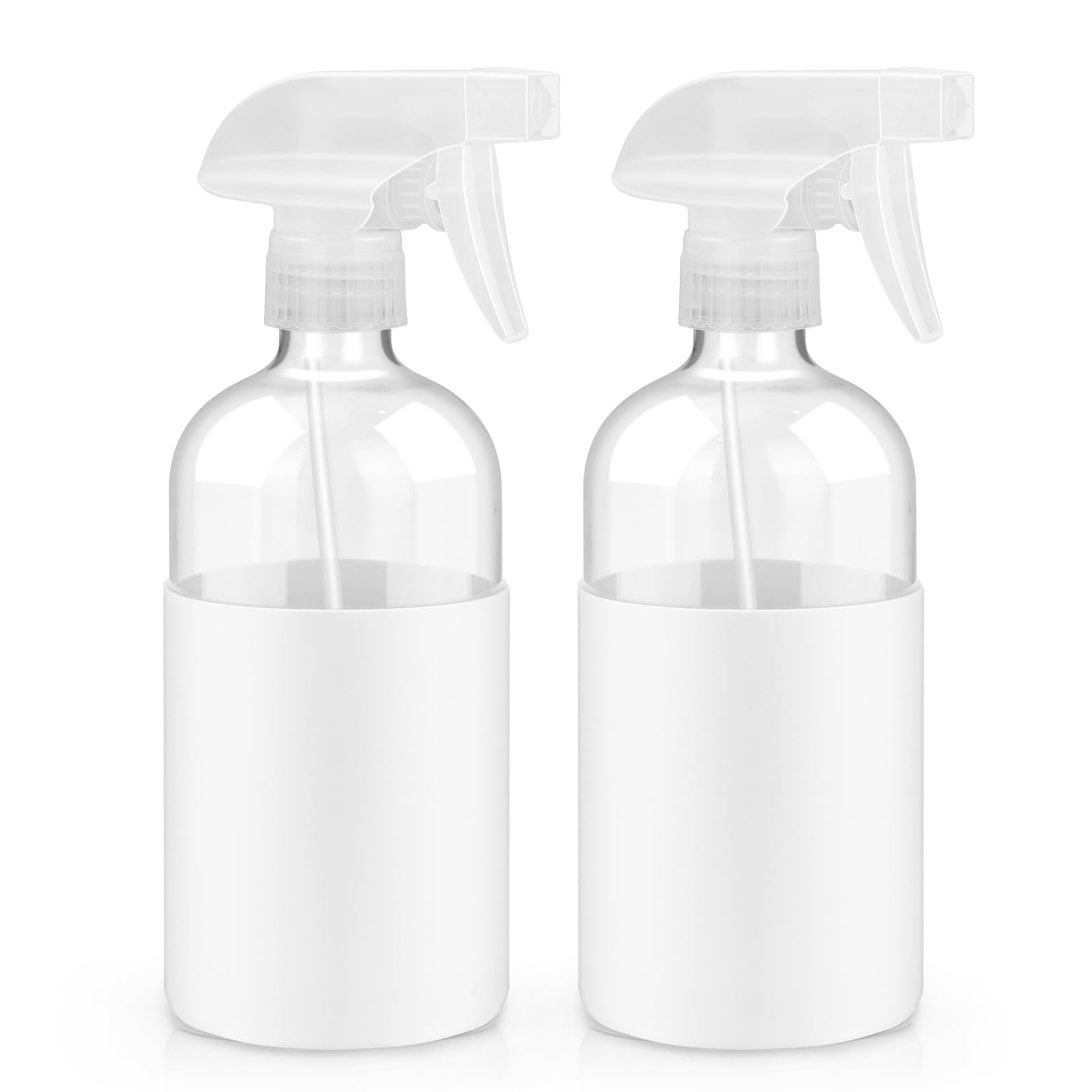 Frascos De Spray De Vidro Worldgsb, Pacote Com 2, 500 Ml Com Capa De Silicone