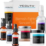 Conjunto De Cuidados Com A Pele Yeouth Vitamin C Para Sabonete Facial, Tônico, Sérum E Creme