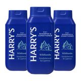 Shampoo E Condicionador Harry&#39;s 2 Em 1 Para Homens 414ml X3