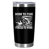 Copo De Café Axiara Fishing Gifting Gifts 600ml Em Aço Inoxidável