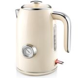 Chaleira Elétrica Pukomc 1.7l Em Aço Inoxidável Com Medidor De Temperatura