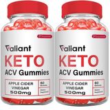 (pacote Com 2) Gummies Valiant Keto + Acv Gummy 1050 Mg 100% Veganas