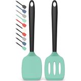 Conjunto De Espátulas De Silicone Coukre De Alta Resistência Ao Calor, Sem Bpa, Pacote Com 2 Unidades