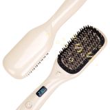 Escova De Alisamento De Cabelo Aquviai 2 Em 1 Ceramic Ionic
