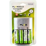 Carregador De Pilhas Aa/aaa/9v Fxc164p Bivolt Flex