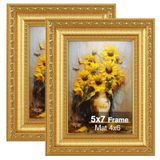 Porta-retratos Splinterix Gold 12,7 X 17,7 Cm Conjunto De 2