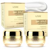 Hidratante Azure 24k Gold &amp; Collagen Face, 50 Ml, Pacote Com 2
