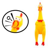 Galinha Frango Mordedor De Borracha Com Apito 36cm
