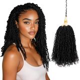 Cabelo De Crochê Kulayss Yanky Twist 30 Fios 8 Polegadas 8 Unidades