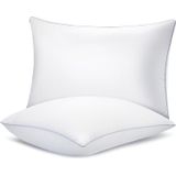 Almofadas De Cama Piwaal King Size, Pacote Com 2 Unidades, Cinza Alternativo