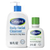 Limpador Facial + Loção Hidratante Cetaphil Daily 480 Ml