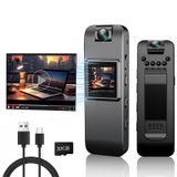 Câmera Corporal Fuxgz Mini Hd 1080p Vestível Com Cartão Sd De 32 Gb