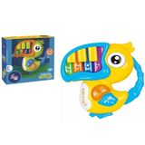 Teclado Infantil Bebês Musical Luz Tucano Amarelo - Fenix