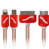 Carregador Veicular 4 Em 1 Duplo Usb Cus-a5e1a Xbom
