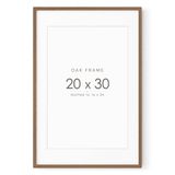 Moldura De Pôster Wallwisy Natural Oak 20x30 Cm Com Tapete 16x24 Cm