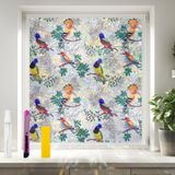 Filme De Privacidade Para Janelas Qhysunshine Stain Glass Rainbow 90x400cm