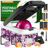 Picador De Vegetais Homehacks, Utensílio De Cozinha 12 Em 1, Branco