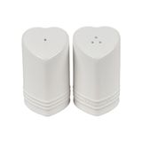 Set Le Creuset Saleiro E Pimenteiro Coração Em Cerâmica 130ml Branco 89373130100003