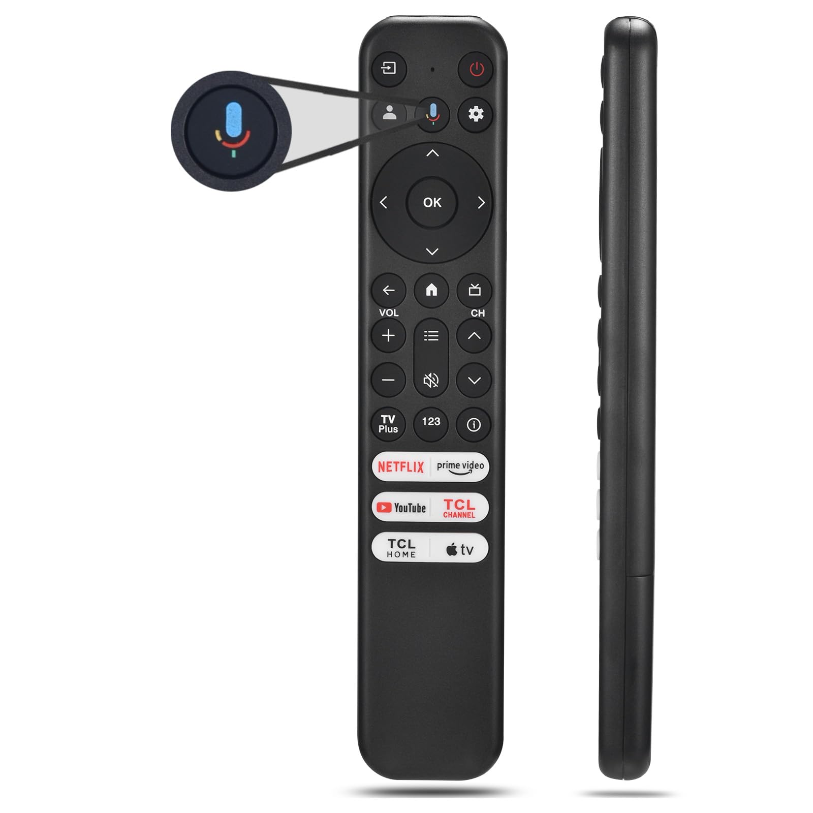Controle Remoto Moildrh Rc813 Para Tcl Google Tv Android Tv