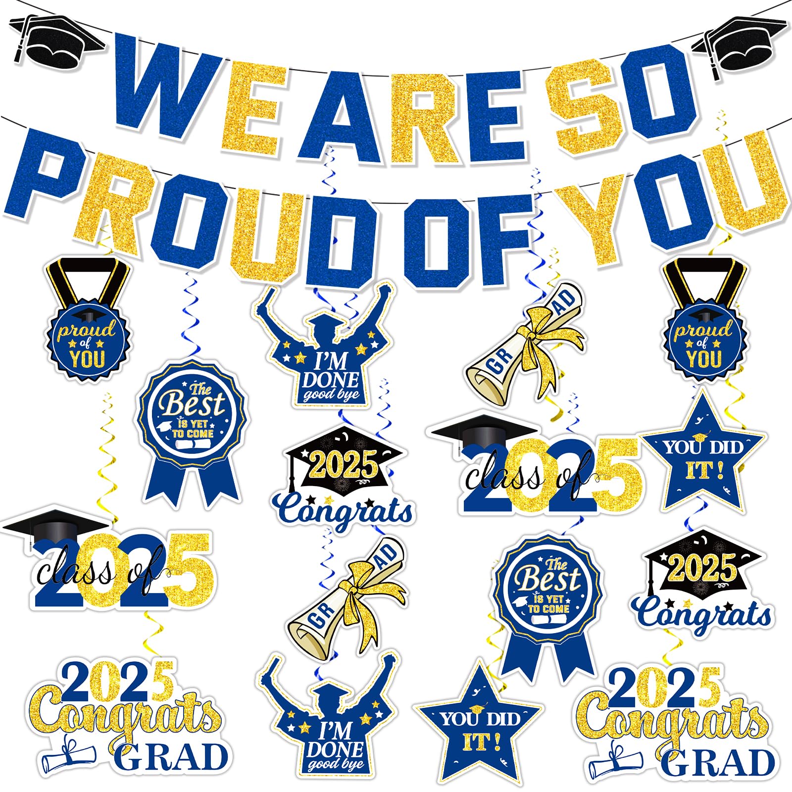 Decorações De Festa De Formatura Nuttybash 2025 Com Banner E Redemoinhos