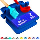 Refrigerador De Descanso De Colher De Silicone Para Cozinha (pacote Com 2) Resistente Ao Calor