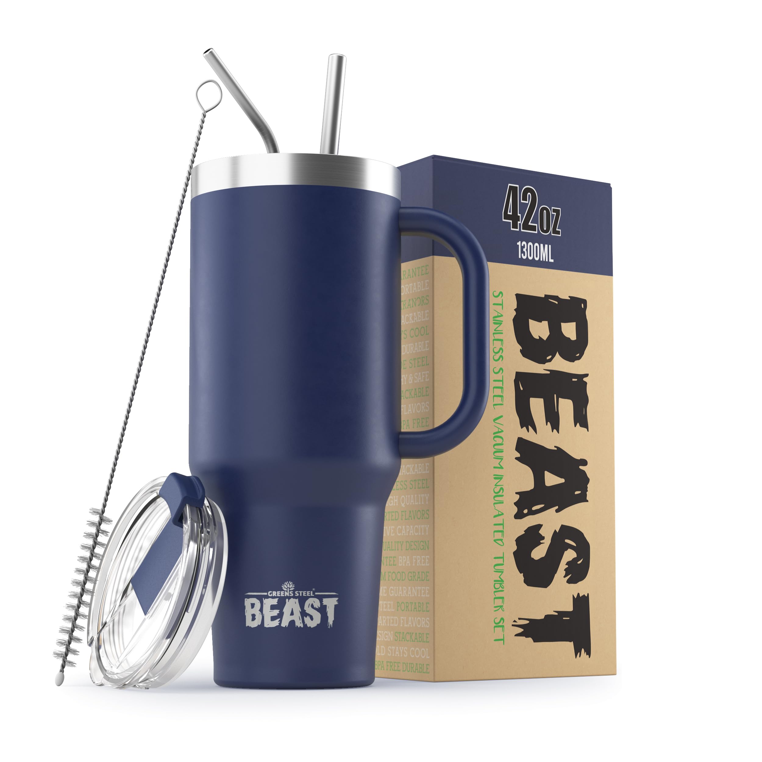 Tumbler Greens Steel Beast Aço Inoxidável 1250ml Isolado A Vácuo