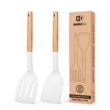 Espátula De Cozinha Bundlepro De Silicone Resistente Ao Calor, Conjunto De 2