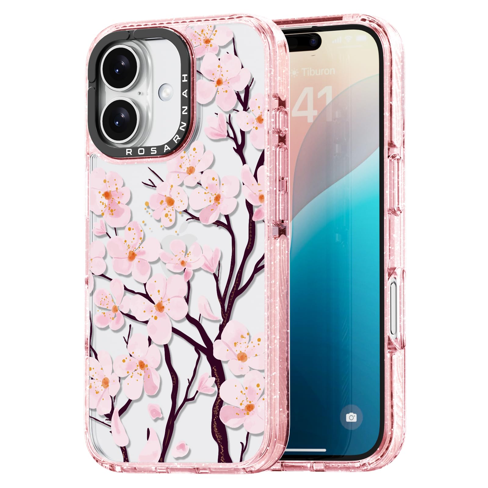 Capa De Telefone Rosarnnah Compatível Para Iphone 16 6.1 - Rosa