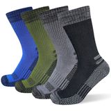 Meias De Botas De Trabalho Suaskk Masculinas, Acolchoadas Grossas, 4 Pares