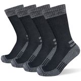 Meias De Botas De Trabalho Suaskk Masculinas, Acolchoadas Grossas, 4 Pares