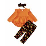 Conjunto De Roupas Kucnuzki, Roupa De Ação De Graças Para Meninas De 18 A 24 Meses