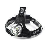 Lanterna De Cabeça Led Cree T6 Zoom Bike Com 2 Baterias E Carregador Veicular