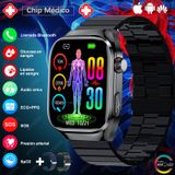 Monitor De Glicose De Pressão Arterial Smartwatch Sacosding 2025