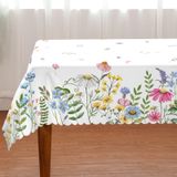 Toalha De Mesa Siilues Spring Wild Flowers 152x213cm Poliéster