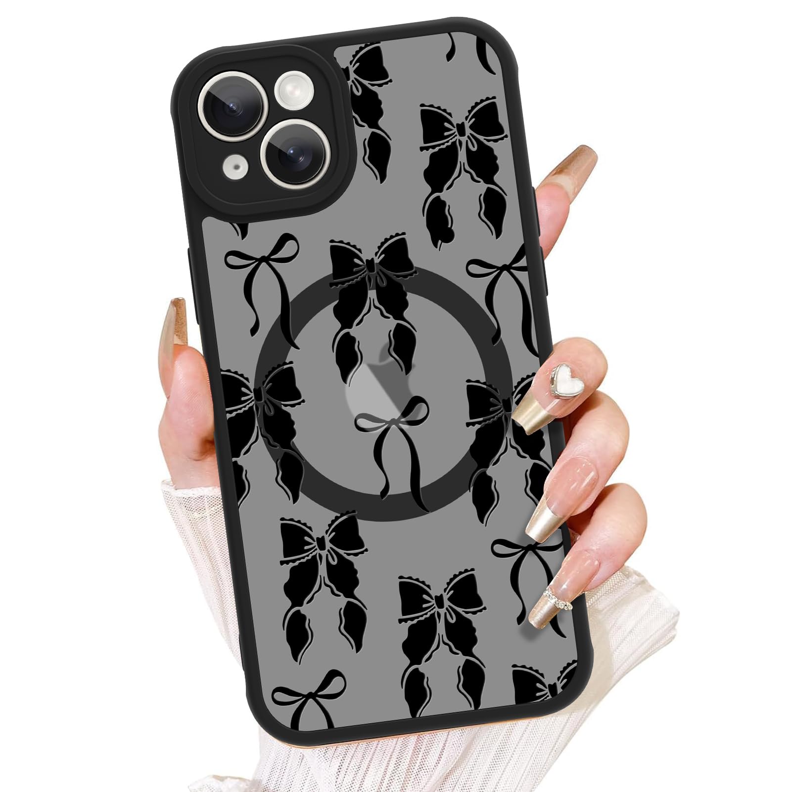 Capa De Telefone Aigomara Para Iphone 15 Plus Com Magsafe Black