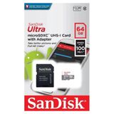 Cartão Micro Sd 64gb Ultra Clase 10 Microsdxc Uhs-i 100mb/s
