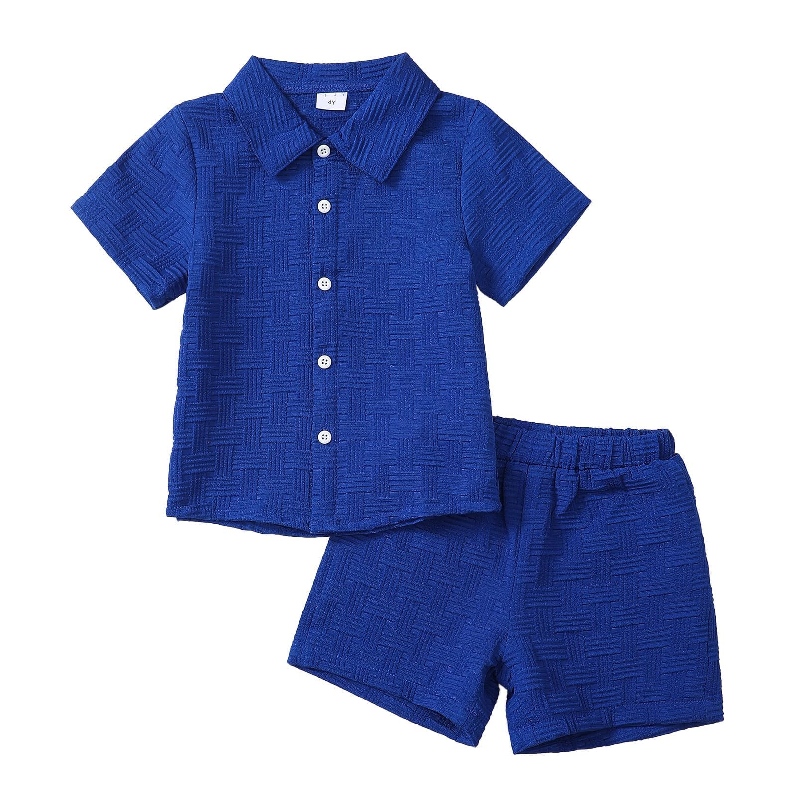 Conjunto De Roupas Kimi Bear 6t Para Meninos, Camisa De Manga Curta E Shorts