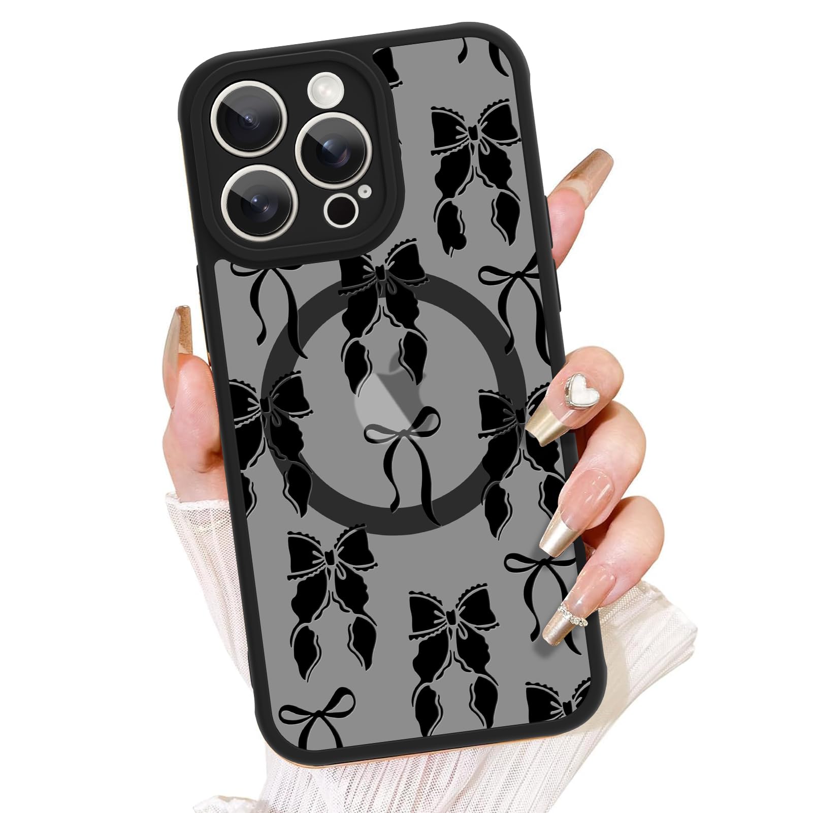 Capa De Telefone Aigomara Para Iphone 14 Pro Max Com Magsafe Black