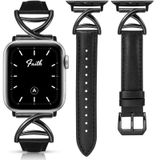 Pulseira Apple Watch Minyee Leather 38/40/41/42 Mm Para Mulheres