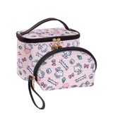 Bolsa De Maquiagem Ambealla, 2 Peças, Bolsa De Cosméticos Travel Cube Com Suporte Para Pincel