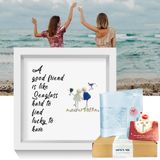 Kit De Amizade Com Arte Em Vidro Marinho Uqrui Good Friend Lucky Gift